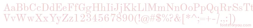 TheanoModernRegular Font – Pink Fonts on White Background