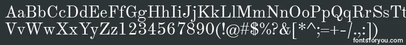 フォントTheanoModernRegular – 黒い背景に白い文字