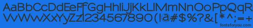 Шрифт SansumiExtrabold – чёрные шрифты на синем фоне