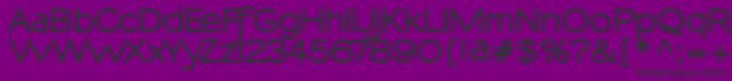 SansumiExtrabold-Schriftart – Schwarze Schriften auf violettem Hintergrund
