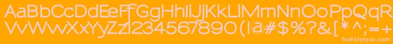 SansumiExtrabold Font – Pink Fonts on Orange Background