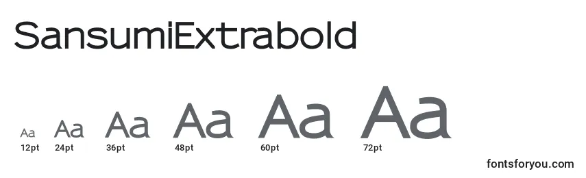SansumiExtrabold Font Sizes