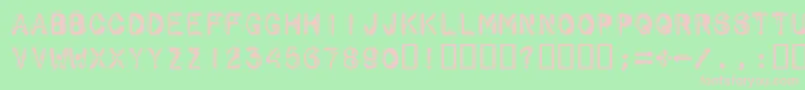 Schwarz ffy Font – Pink Fonts on Green Background