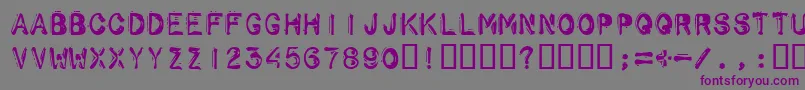 Schwarz ffy Font – Purple Fonts on Gray Background