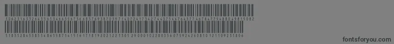 Inthrp36dmtt Font – Black Fonts on Gray Background