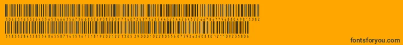 Inthrp36dmtt Font – Black Fonts on Orange Background
