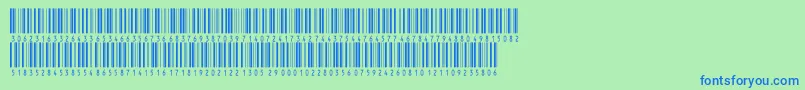 Inthrp36dmtt Font – Blue Fonts on Green Background