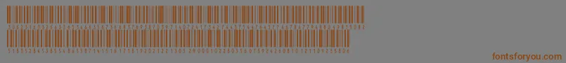 Inthrp36dmtt Font – Brown Fonts on Gray Background