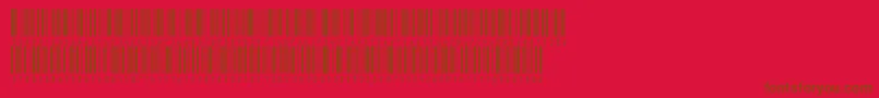Inthrp36dmtt Font – Brown Fonts on Red Background