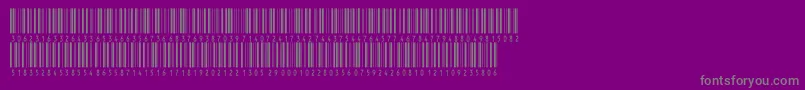 フォントInthrp36dmtt – 紫の背景に灰色の文字