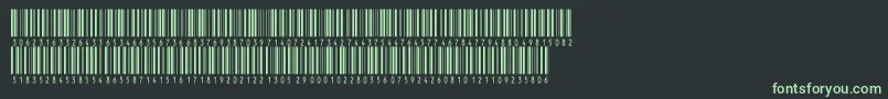 Inthrp36dmtt Font – Green Fonts on Black Background