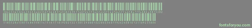 Inthrp36dmtt Font – Green Fonts on Gray Background