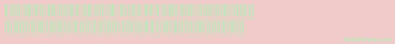 フォントInthrp36dmtt – ピンクの背景に緑の文字