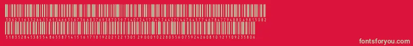 Inthrp36dmtt Font – Green Fonts on Red Background
