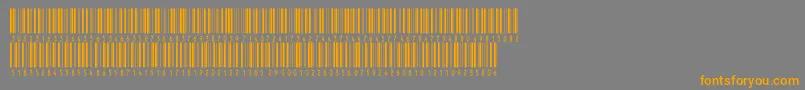 Inthrp36dmtt Font – Orange Fonts on Gray Background