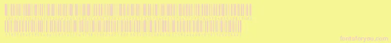 Inthrp36dmtt Font – Pink Fonts on Yellow Background