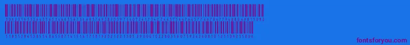 Inthrp36dmtt Font – Purple Fonts on Blue Background