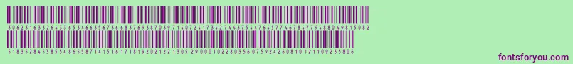 Inthrp36dmtt Font – Purple Fonts on Green Background