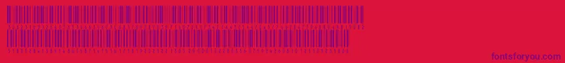 Inthrp36dmtt Font – Purple Fonts on Red Background