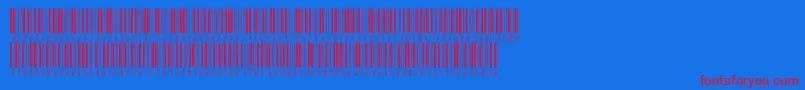 Inthrp36dmtt Font – Red Fonts on Blue Background