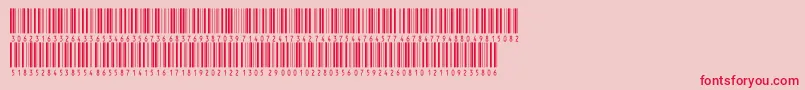 Inthrp36dmtt Font – Red Fonts on Pink Background