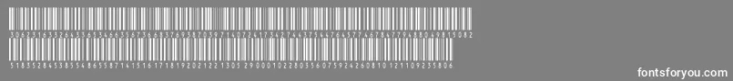 フォントInthrp36dmtt – 灰色の背景に白い文字