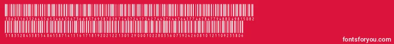 フォントInthrp36dmtt – 赤い背景に白い文字