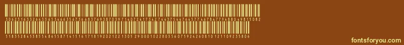 Inthrp36dmtt Font – Yellow Fonts on Brown Background
