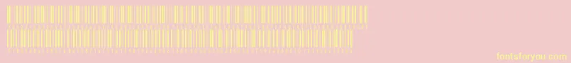 Inthrp36dmtt-Schriftart – Gelbe Schriften auf rosa Hintergrund