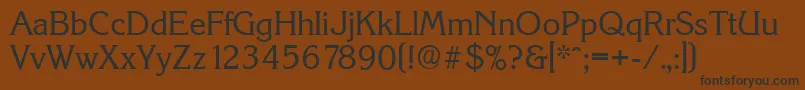 KorinthserialRegular Font – Black Fonts on Brown Background