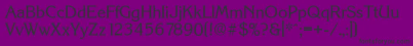 KorinthserialRegular-fontti – mustat fontit violetilla taustalla