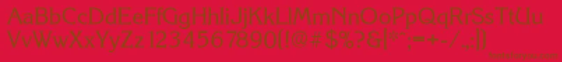 KorinthserialRegular Font – Brown Fonts on Red Background