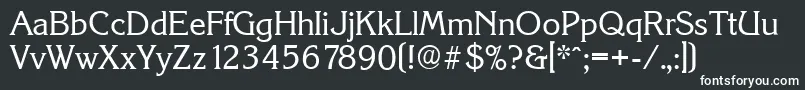 KorinthserialRegular Font – White Fonts on Black Background