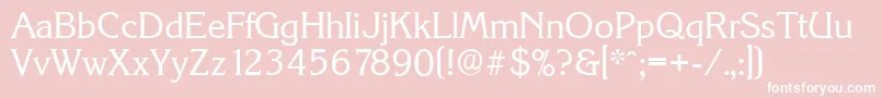 KorinthserialRegular Font – White Fonts on Pink Background