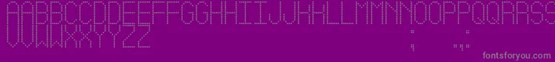 LedSimpleSt-Schriftart – Graue Schriften auf violettem Hintergrund