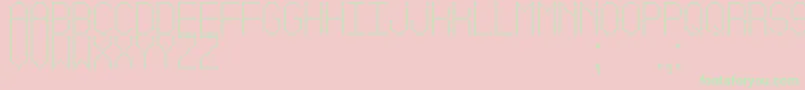 LedSimpleSt Font – Green Fonts on Pink Background