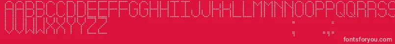 Police LedSimpleSt – polices roses sur fond rouge