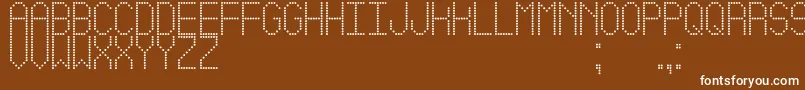 fuente LedSimpleSt – Fuentes Blancas Sobre Fondo Marrón