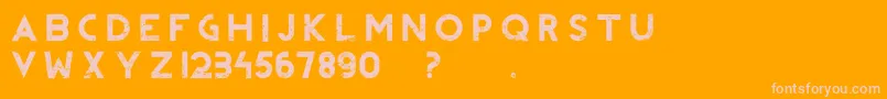 RevolutionIi Font – Pink Fonts on Orange Background