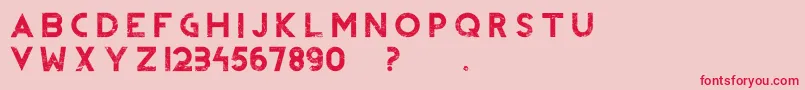 RevolutionIi Font – Red Fonts on Pink Background