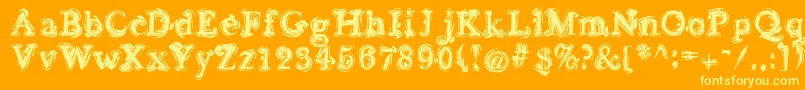 More about Sea Font Sea Font – Yellow Fonts on Orange Background