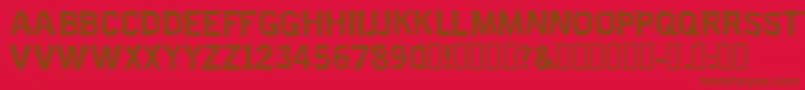 Sciep Font – Brown Fonts on Red Background