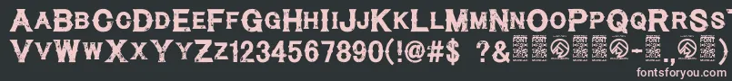 CynicalhillsRegular Font – Pink Fonts on Black Background