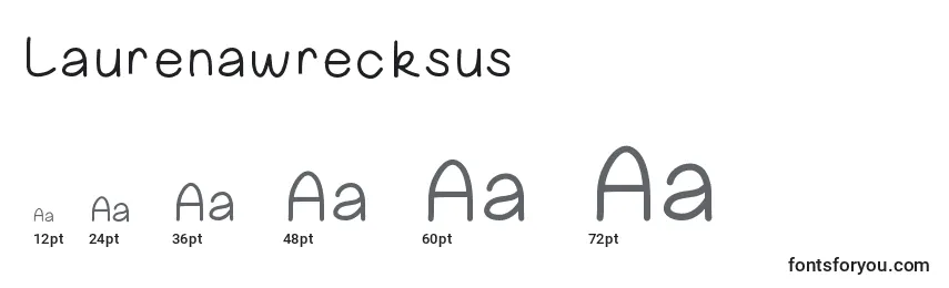 Laurenawrecksus Font Sizes
