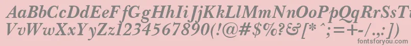 Police PasmaBoldItalic.001.001 – polices grises sur fond rose
