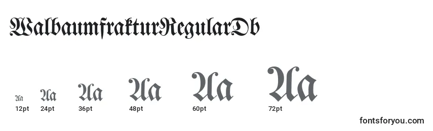 WalbaumfrakturRegularDb Font Sizes