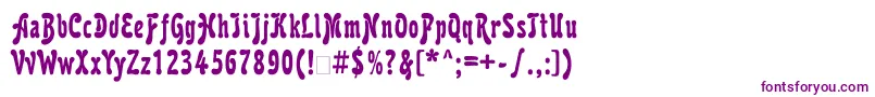 フォントKarollattt – 紫色のフォント