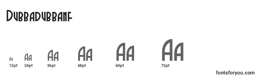 Dubbadubbanf Font Sizes