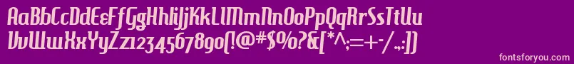 Hambh ffy Font – Pink Fonts on Purple Background