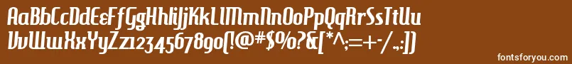 フォントHambh ffy – 茶色の背景に白い文字